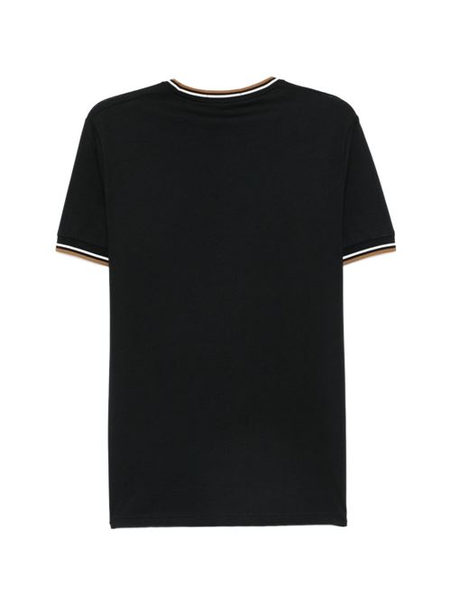 T-shirt uomo manica corta nero/beige FRED PERRY | M1588P69